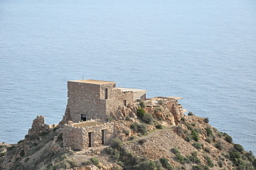 The batteries and gun emplacements at Castillitos and El Jorel, Cabo Tiñoso